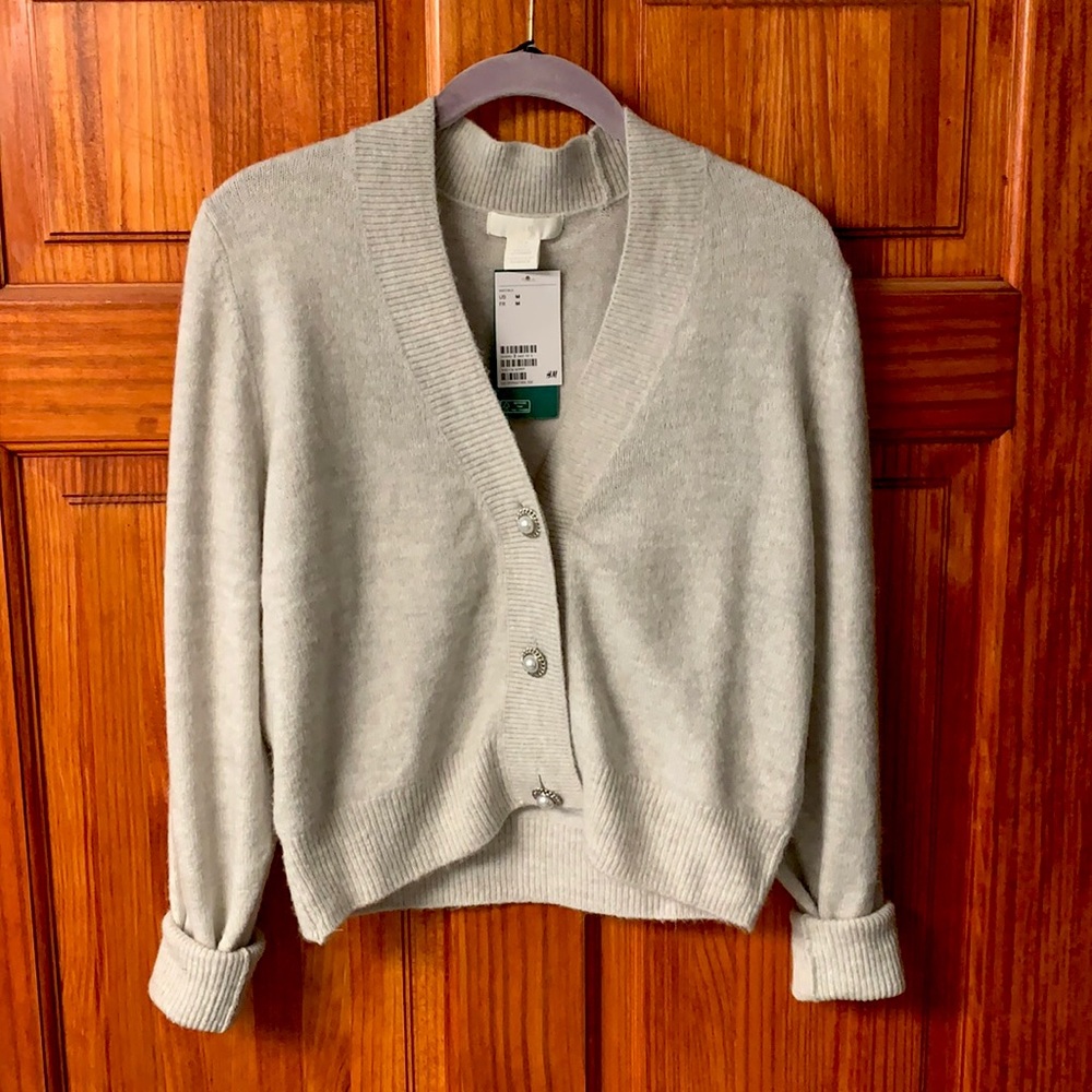 H&M Pearl Button Cardigan